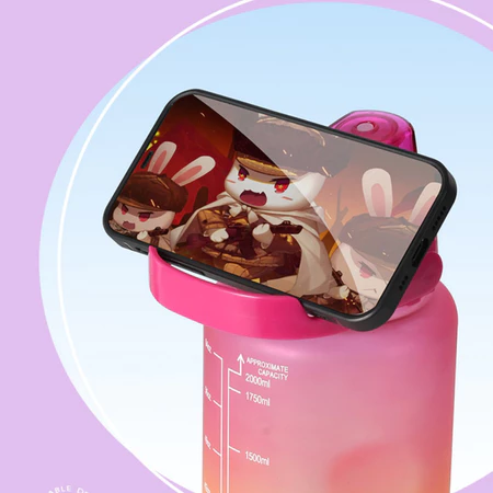 Botella Motivacional con Horarios – 1L o 2L | Estilo Degradado + Envío Gratis